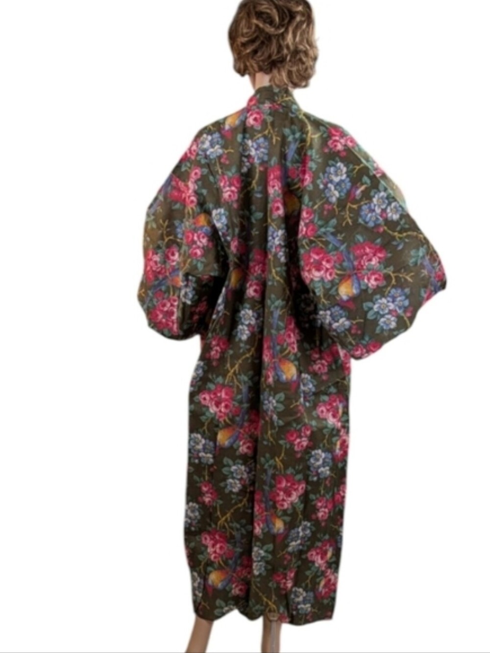 Vintage 40s Yukata Style Kimono For Kitty Rescue! - Picture 6 of 8
